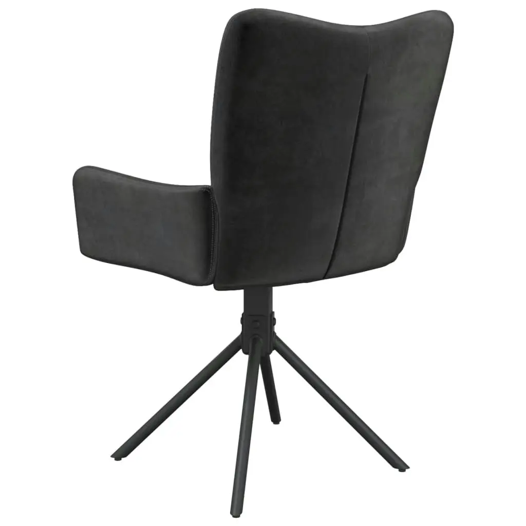 Swivel Dining Chairs 2 pcs Black Velvet 344815