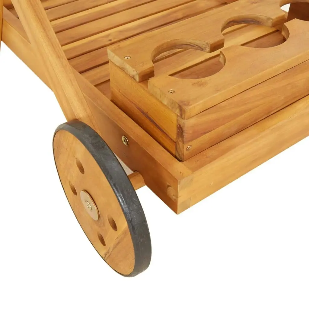 Tea Trolley 54x87x90 cm Solid Wood Acacia 319424