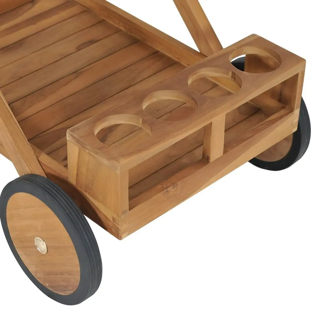 Tea Trolley Solid Teak Wood 49425