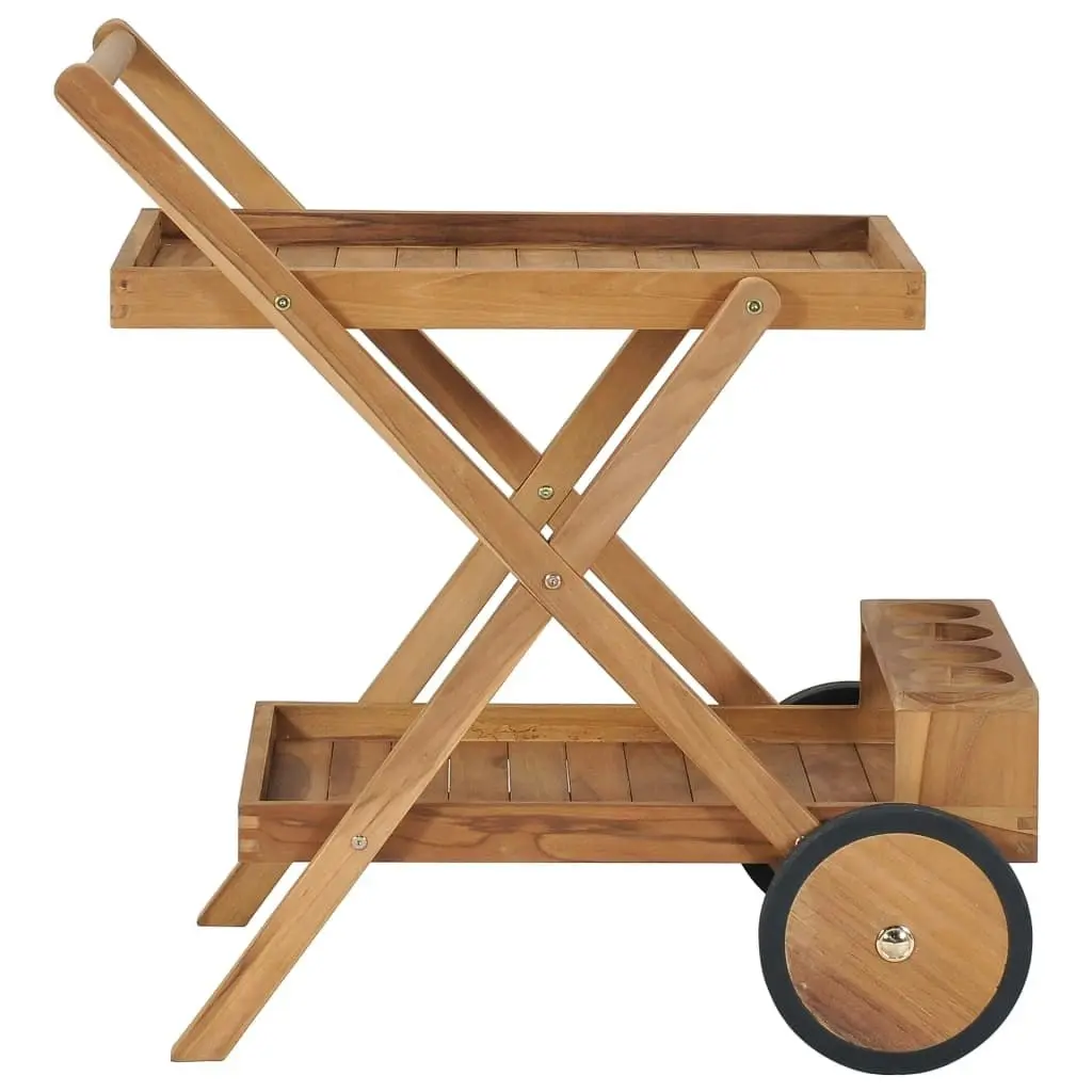 Tea Trolley Solid Teak Wood 49425