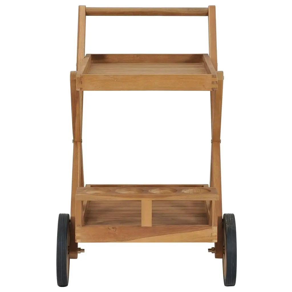 Tea Trolley Solid Teak Wood 49425