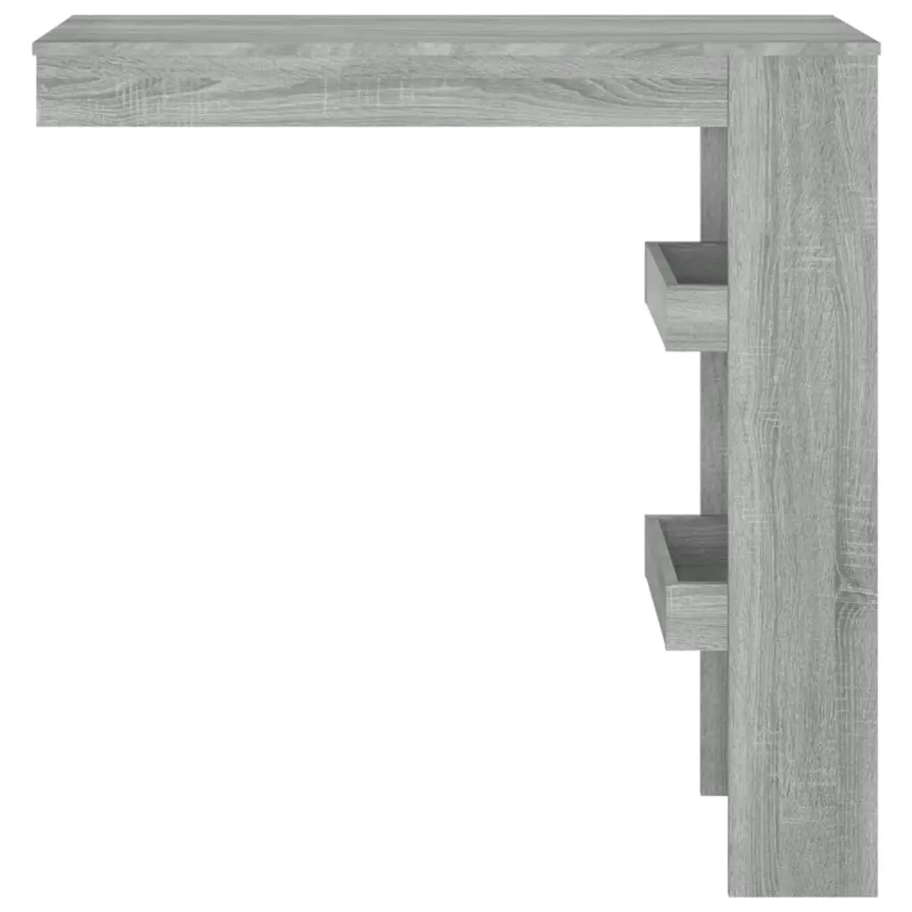 Wall Bar Table Grey Sonoma 102x45x103.5 cm Engineered Wood 817223