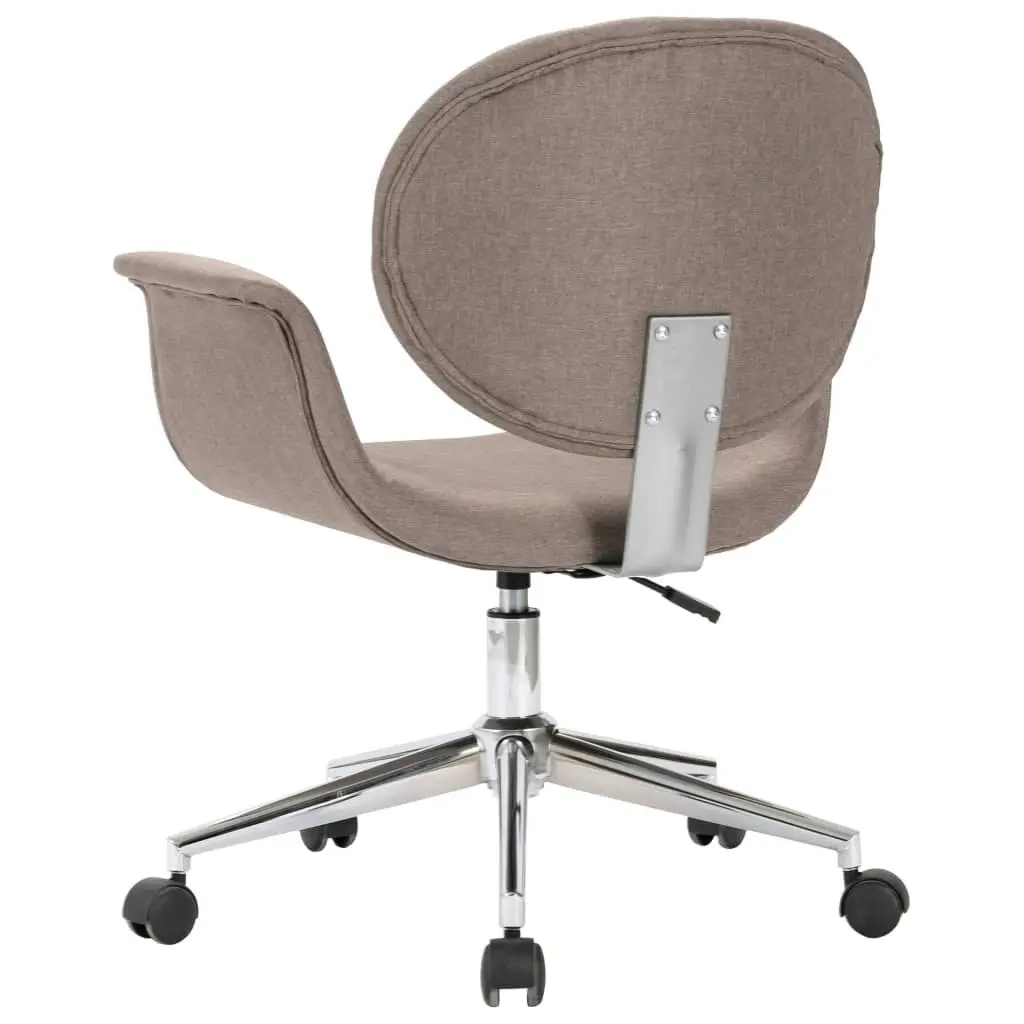 Swivel Dining Chair Taupe Fabric 287396