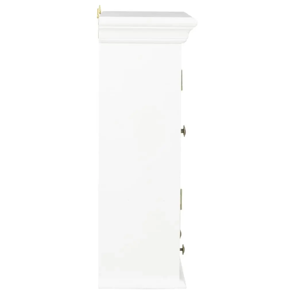 Wall Cabinet White 49x22x59 cm Engineered Wood 280073