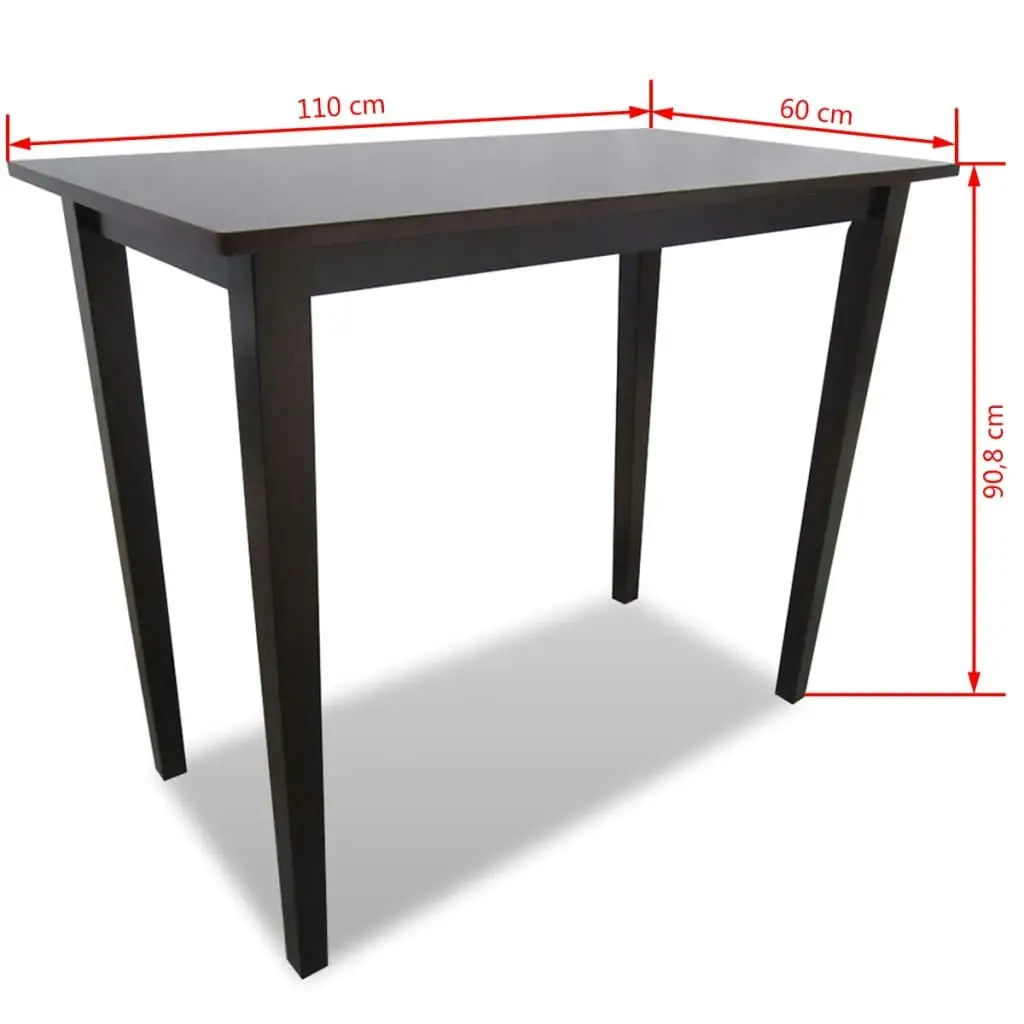 Wooden Bar Table Brown 241703