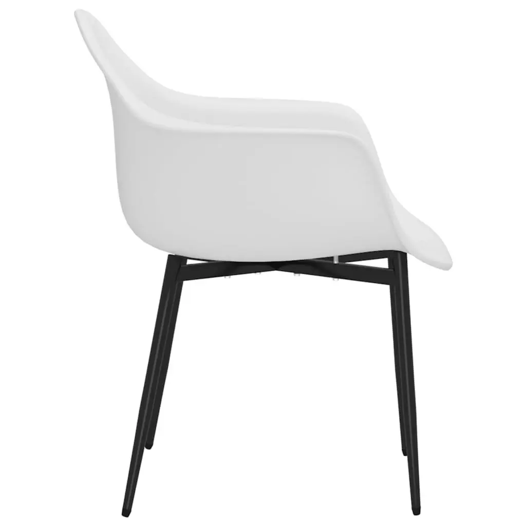 Dining Chairs 4 pcs White PP 338074