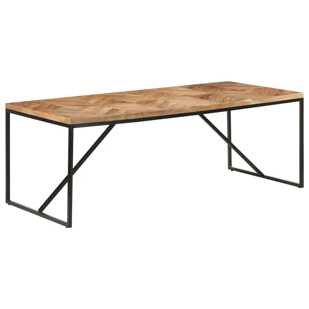 Dining Table 200x90x76 cm Solid Acacia and Mango Wood 323554