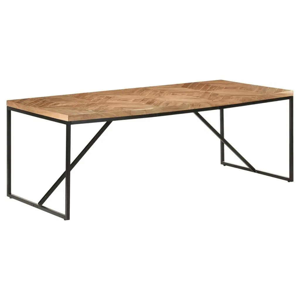 Dining Table 200x90x76 cm Solid Acacia and Mango Wood 323554