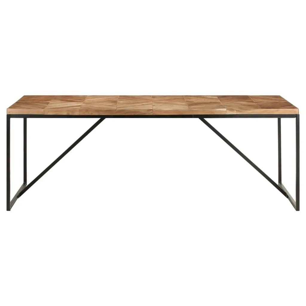 Dining Table 200x90x76 cm Solid Acacia and Mango Wood 323554