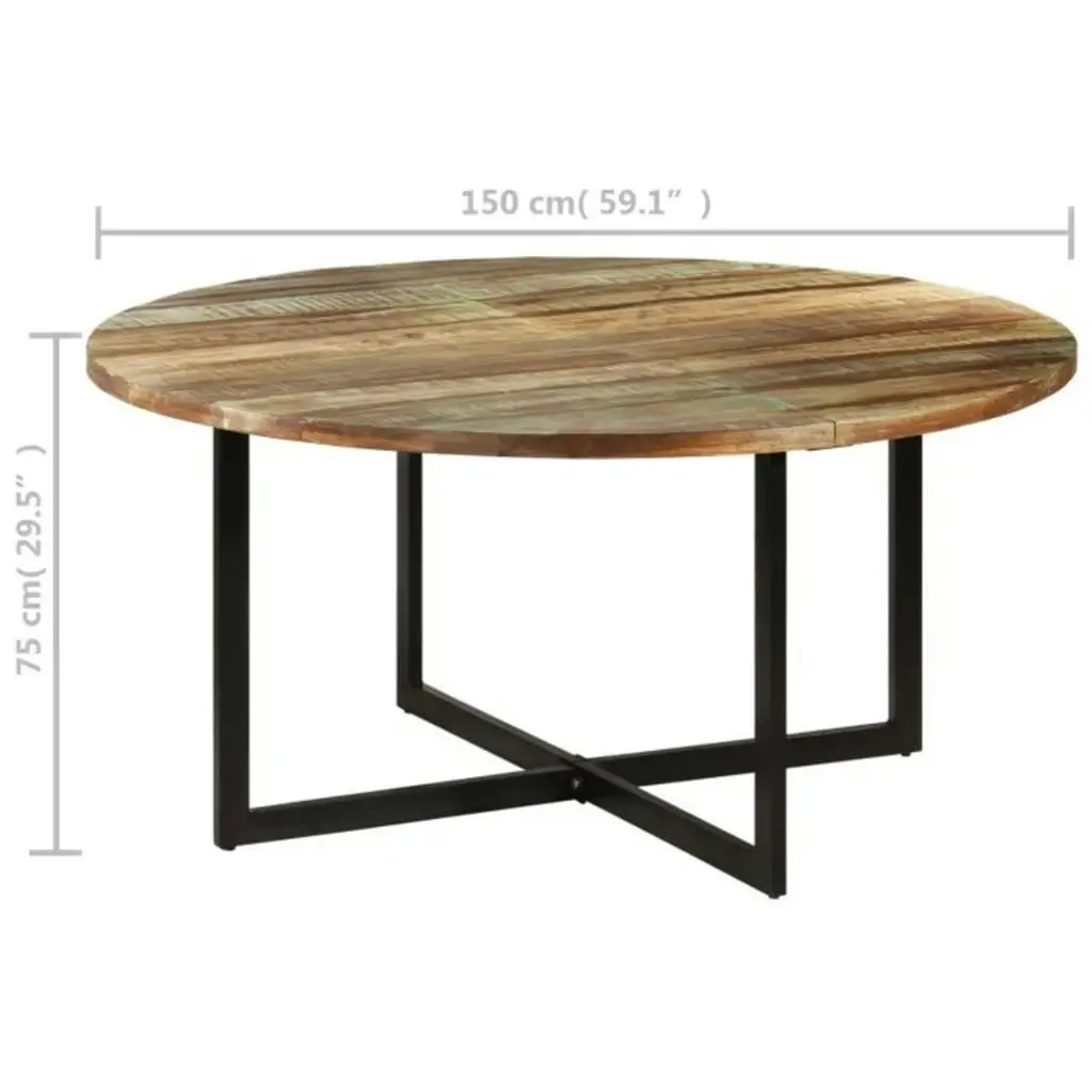 Dining Table 150x75 cm Solid Wood Reclaimed 337074