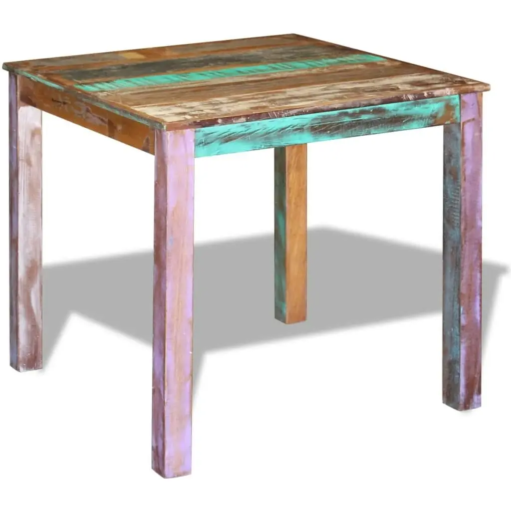 Dining Table Solid Reclaimed Wood 80x82x76 cm 243452