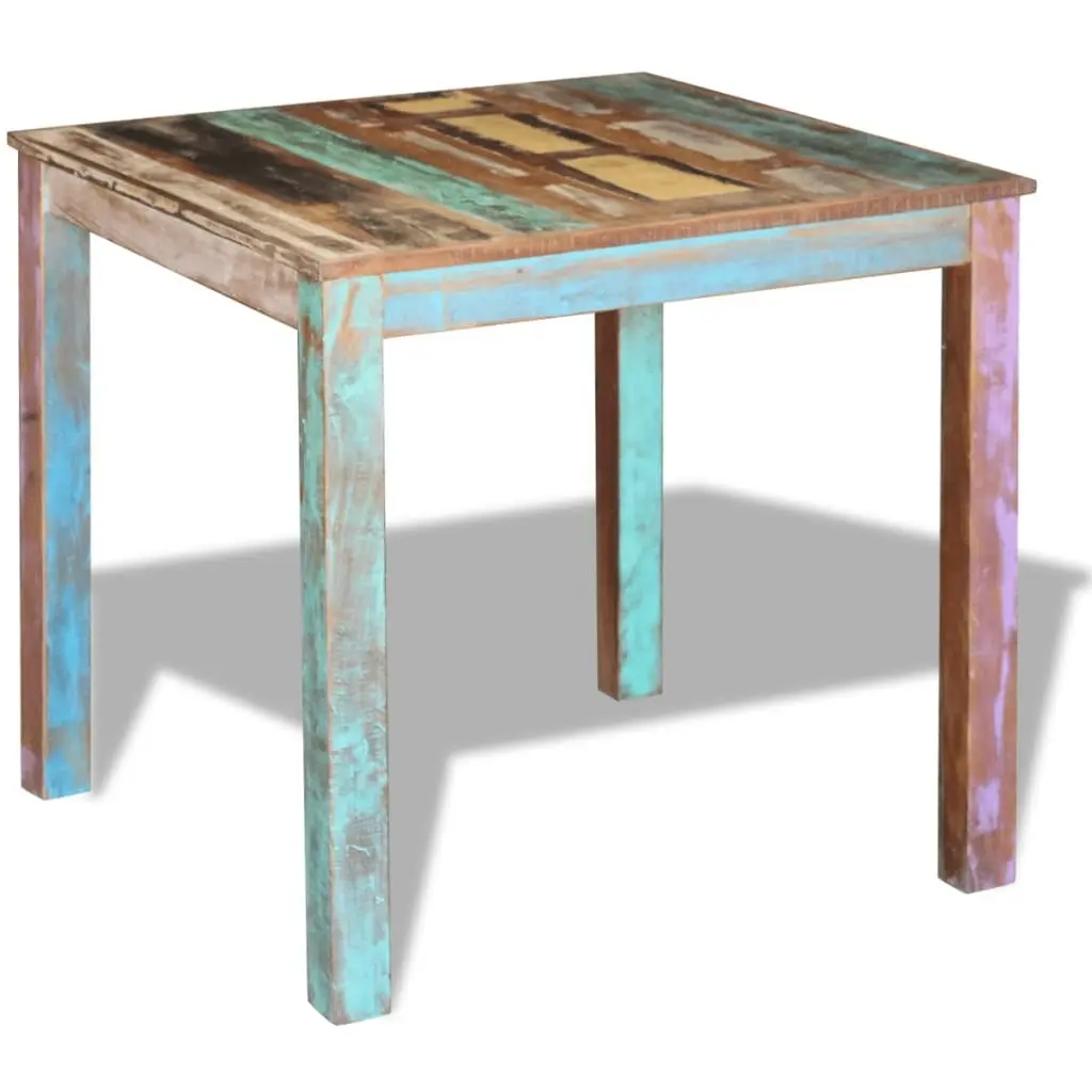 Dining Table Solid Reclaimed Wood 80x82x76 cm 243452