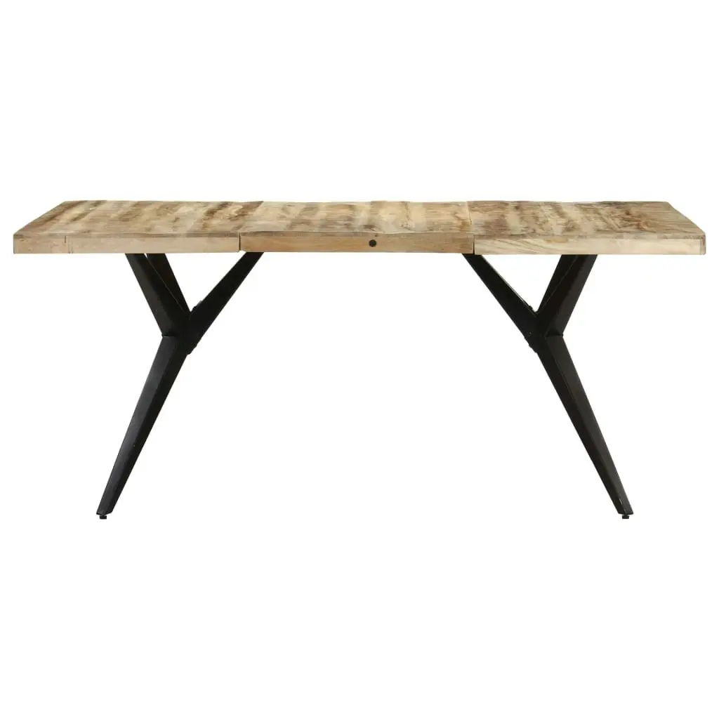 Dining Table 160x80x76 cm Rough Mango Wood 323566