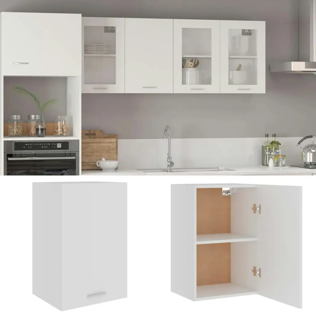 Hanging Cabinet White 39.5x31x60 cm Engineered Wood 801252