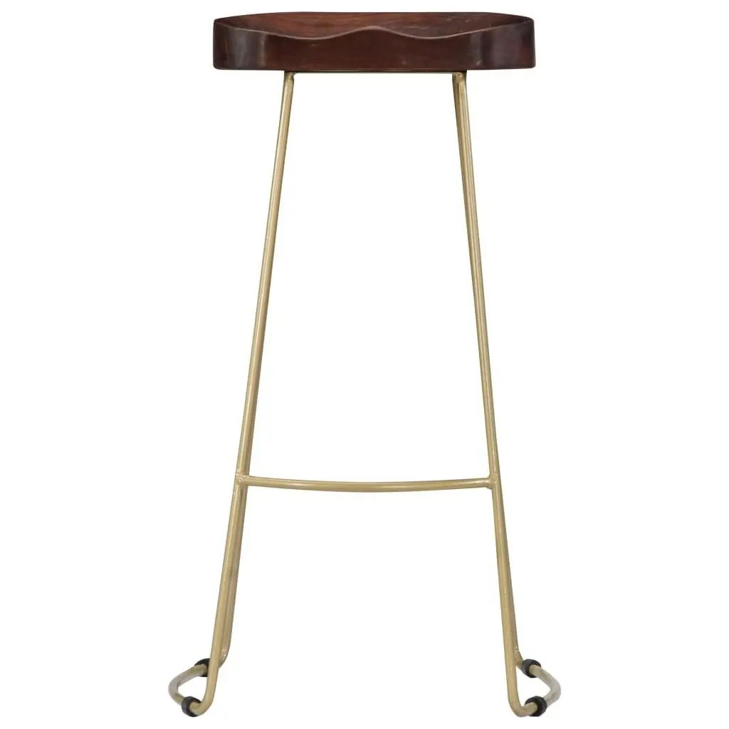 Gavin Bar Stools 2 pcs Solid Mango Wood 247835