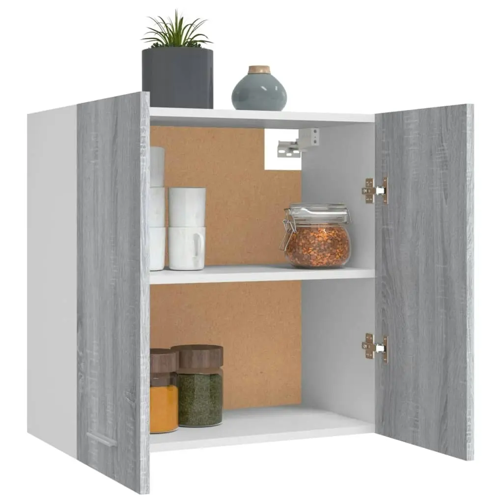 Hanging Cabinet Grey Sonoma 60x31x60 cm Engineered Wood 815112