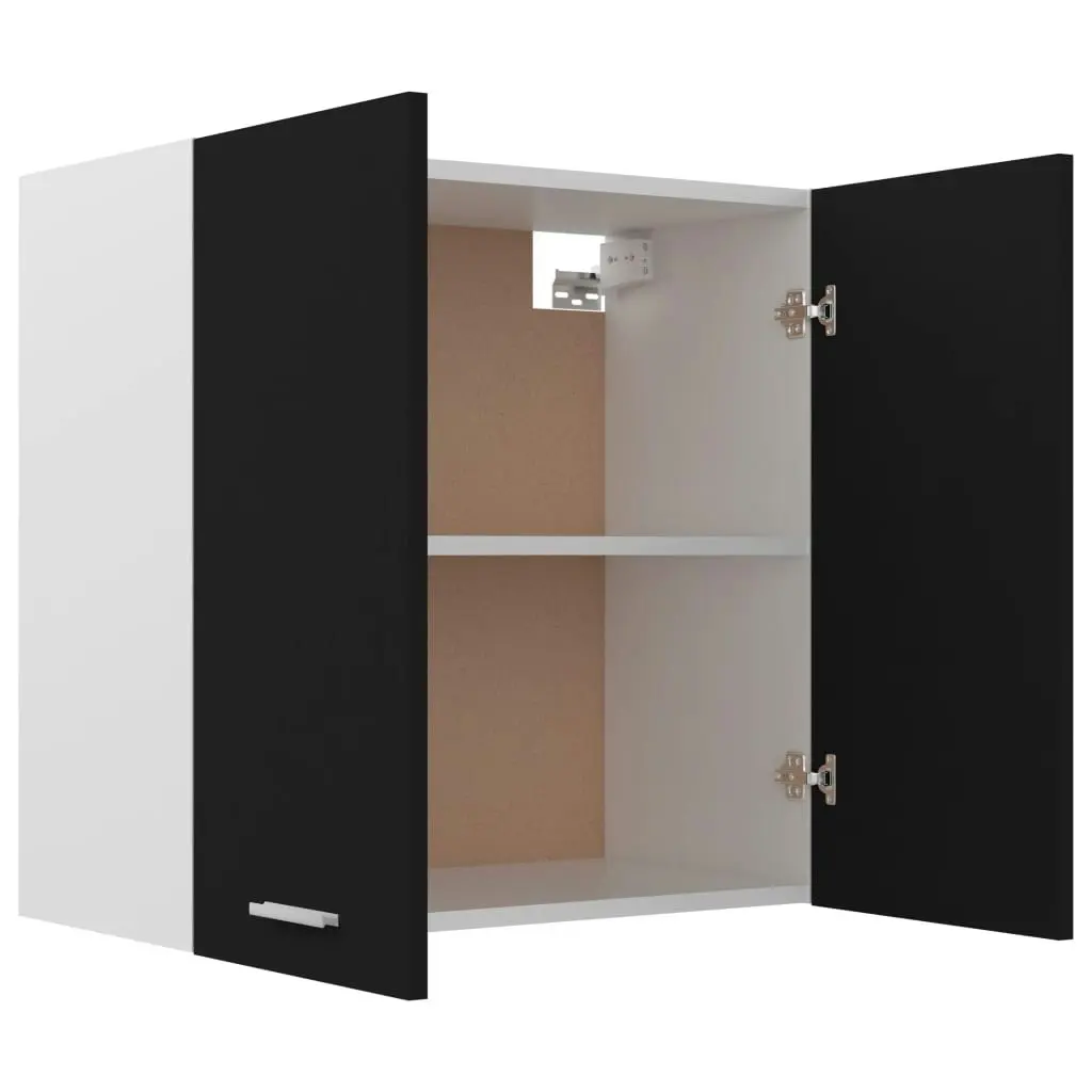 Hanging Cabinet Black 60x31x60 cm Engineered Wood 801269