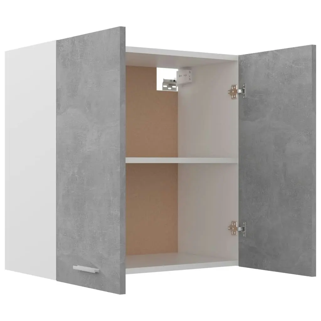 Hanging Cabinet Concrete Grey 60x31x60 cm Engineered Wood 801272