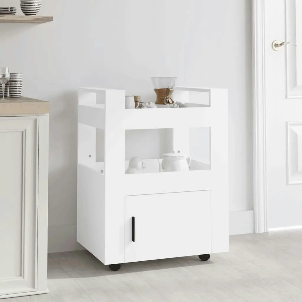 Kitchen Trolley White 60x45x80 cm Engineered Wood 816824