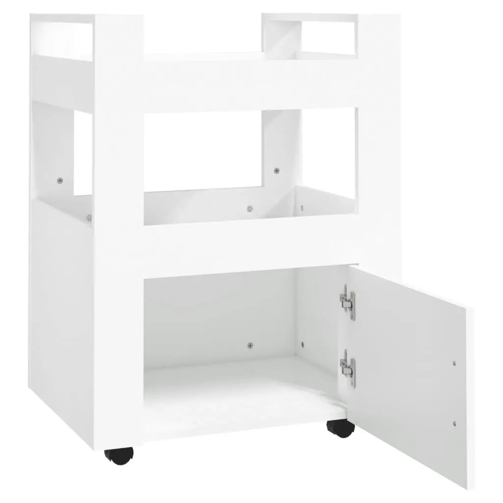 Kitchen Trolley White 60x45x80 cm Engineered Wood 816824