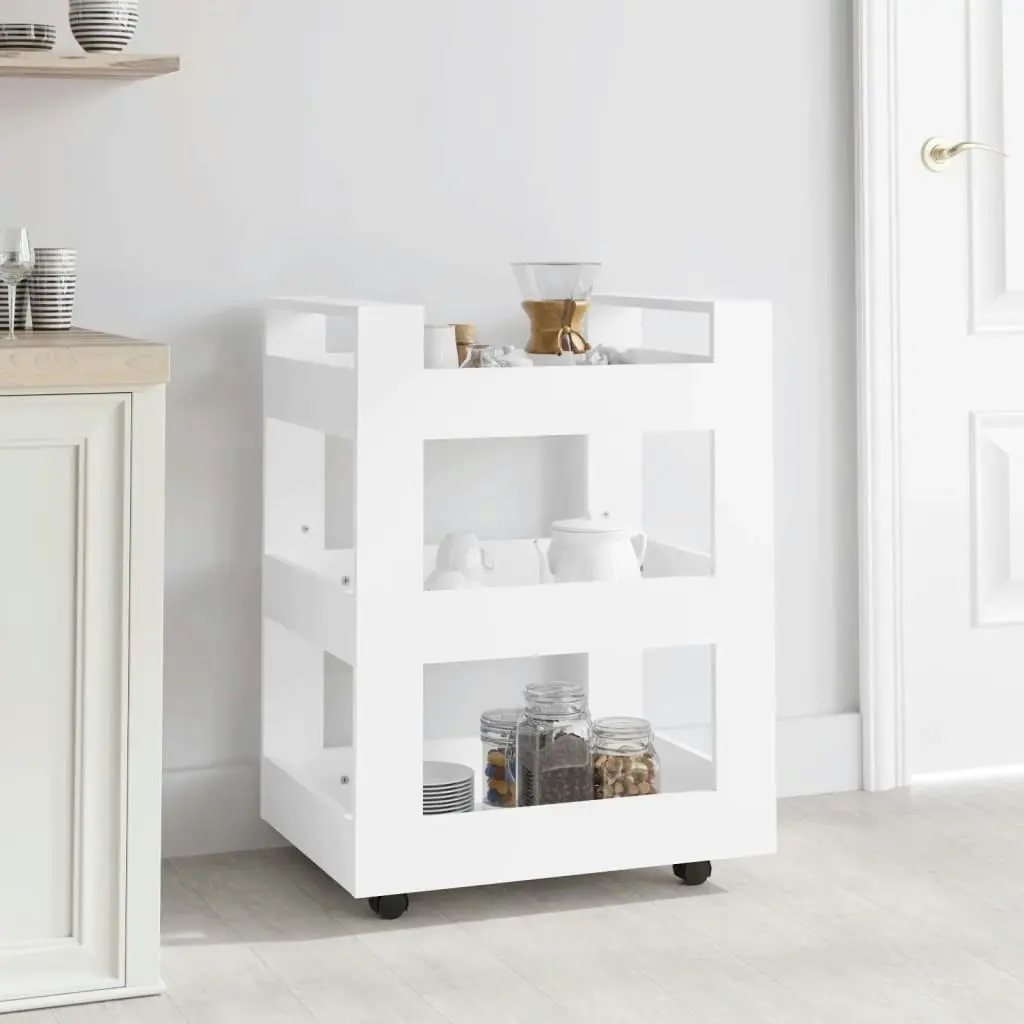 Kitchen Trolley White 60x45x80 cm Engineered Wood 816816