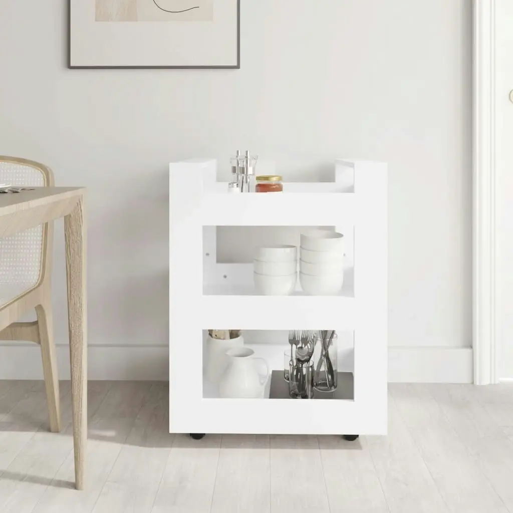 Kitchen Trolley White 60x45x80 cm Engineered Wood 816816