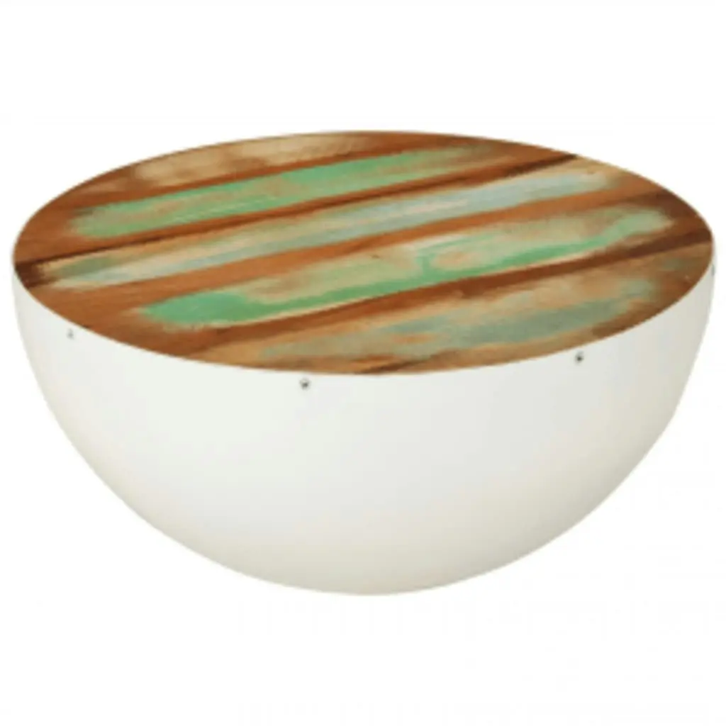 Bowl Shaped Coffee Table Solid Reclaimed Wood 60x60x30 cm 243353