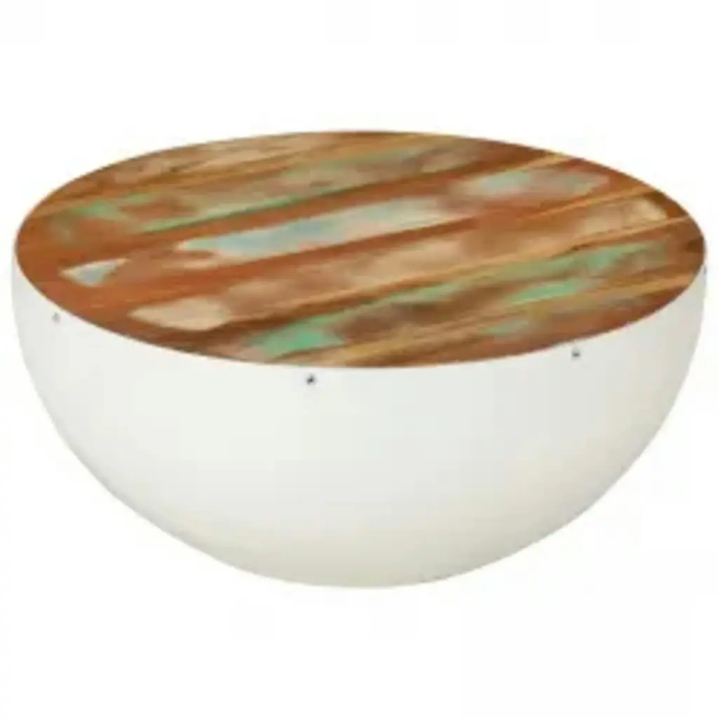 Bowl Shaped Coffee Table Solid Reclaimed Wood 60x60x30 cm 243353