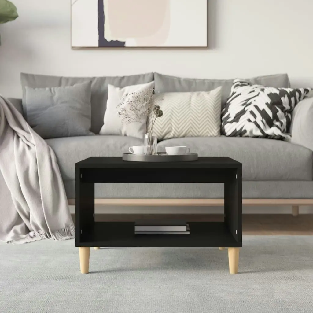 Coffee Table  Black 60x50x40 cm Engineered Wood 812673