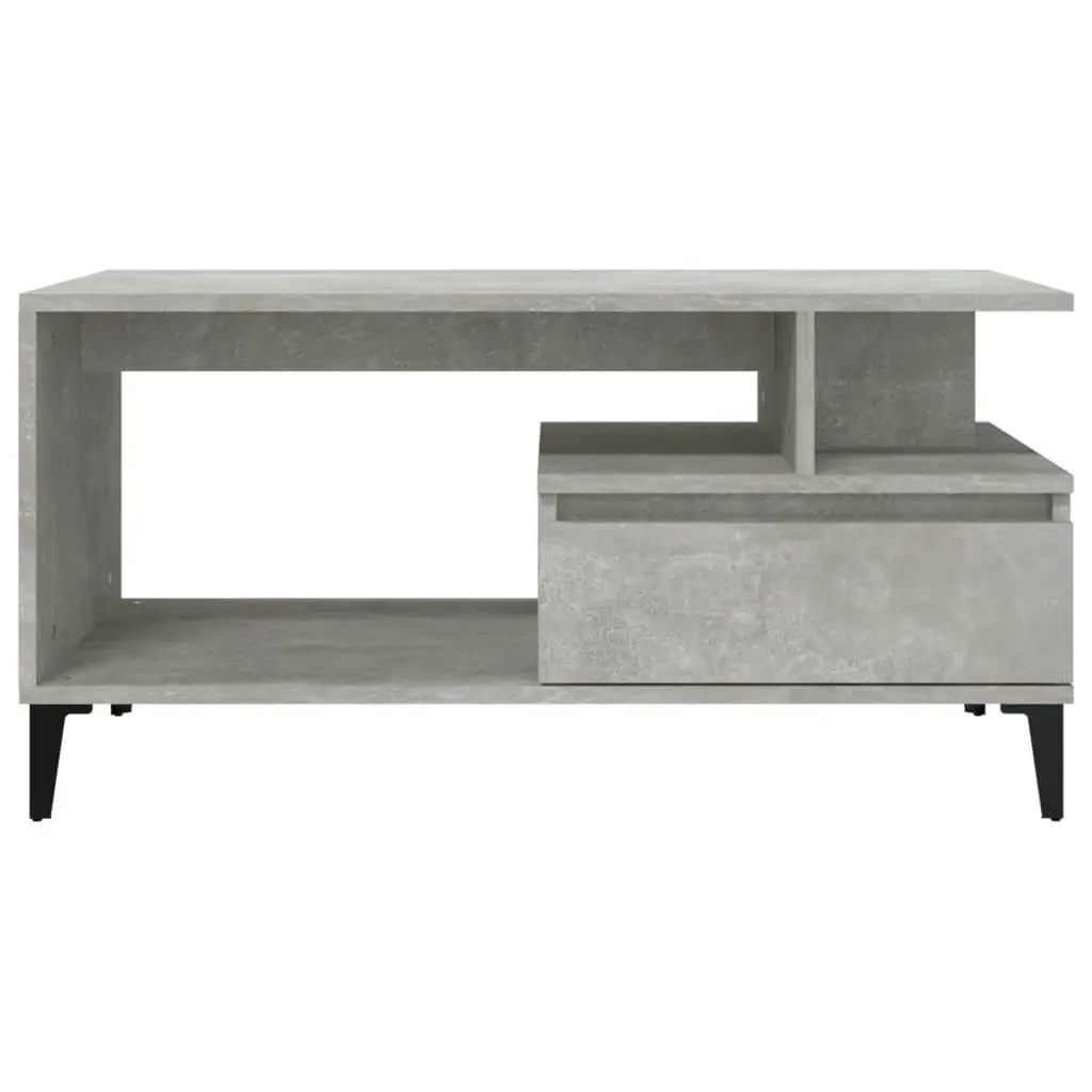 Coffee Table  Concrete Grey 90x49x45 cm Engineered Wood 819624