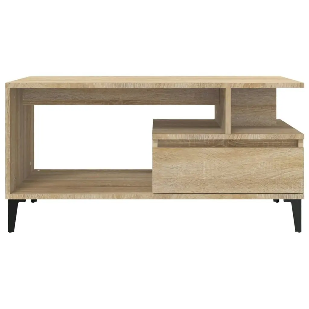 Coffee Table  Sonoma Oak 90x49x45 cm Engineered Wood 819623