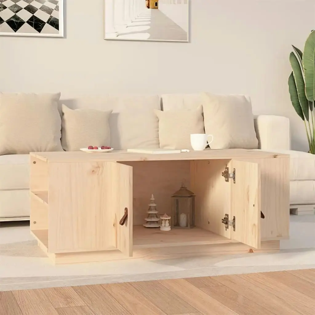 Coffee Table 100x50x41 cm Solid Wood Pine 818255