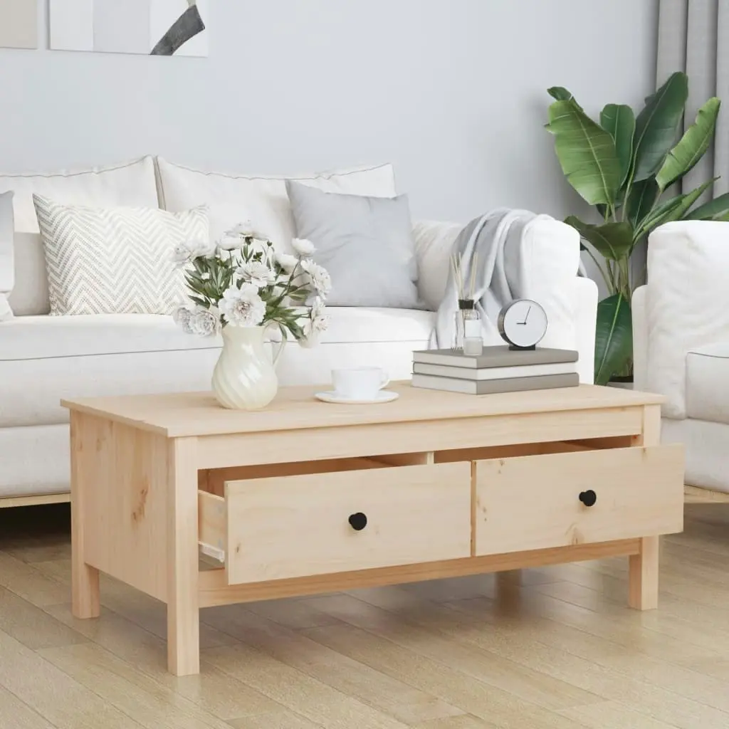 Coffee Table 100x50x40 cm Solid Wood Pine 814604