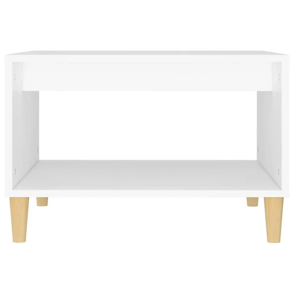 Coffee Table  White 60x50x40 cm Engineered Wood 812672