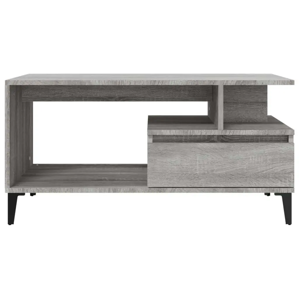 Coffee Table  Grey Sonoma 90x49x45 cm Engineered Wood 819626