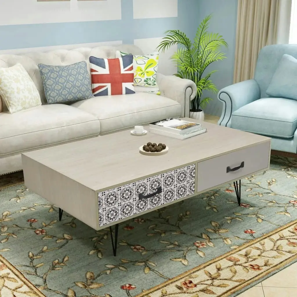 Coffee Table 100x60x35 cm Beige 243397