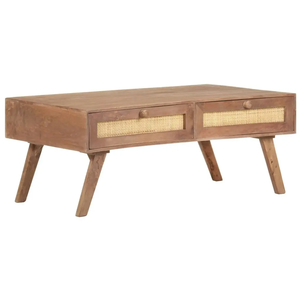 Coffee Table 100x60x40 cm Solid Mango Wood 323599