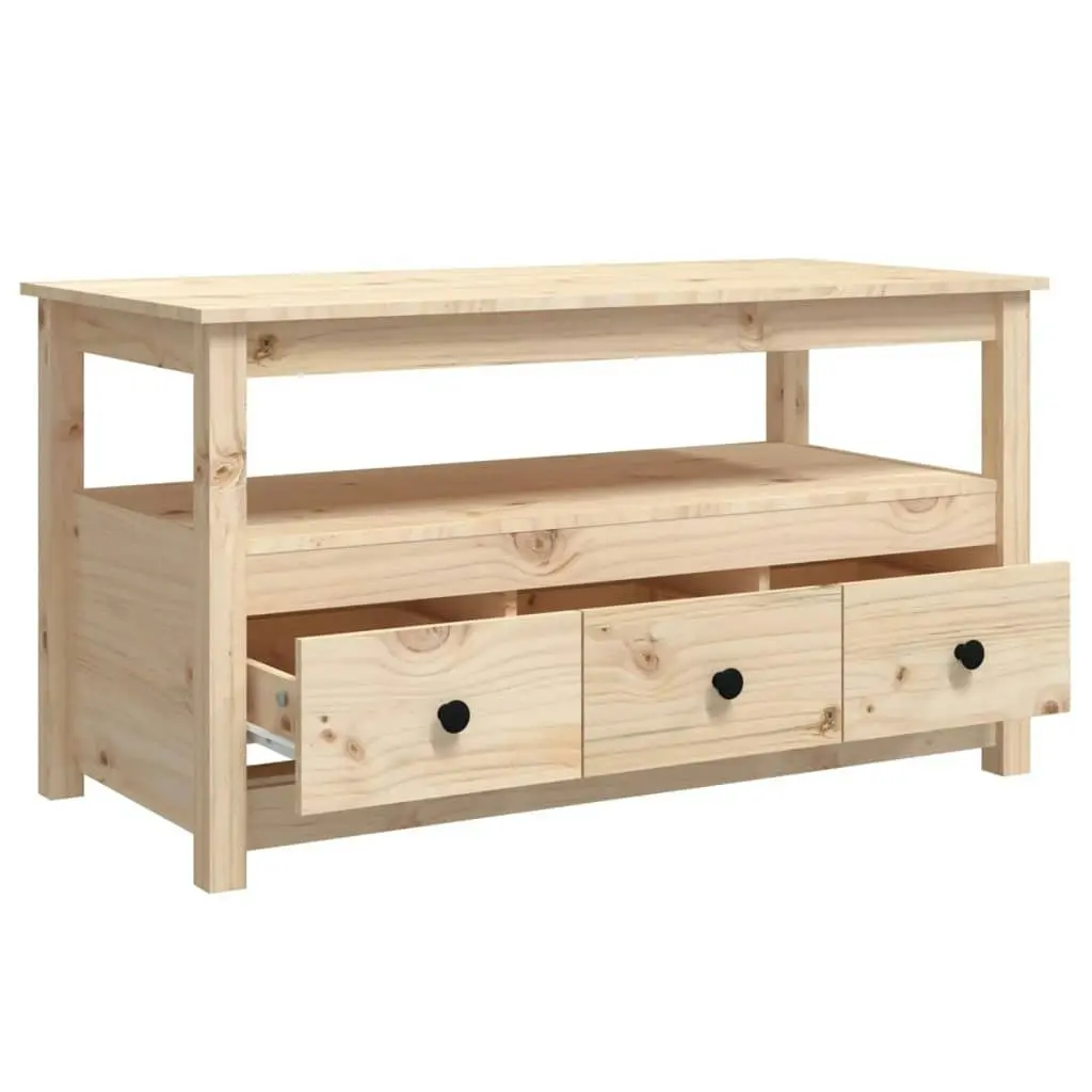 Coffee Table 102x49x55 cm Solid Wood Pine 820931