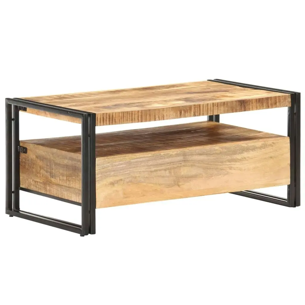 Coffee Table 100x55x45 cm Rough Mango Wood 321558