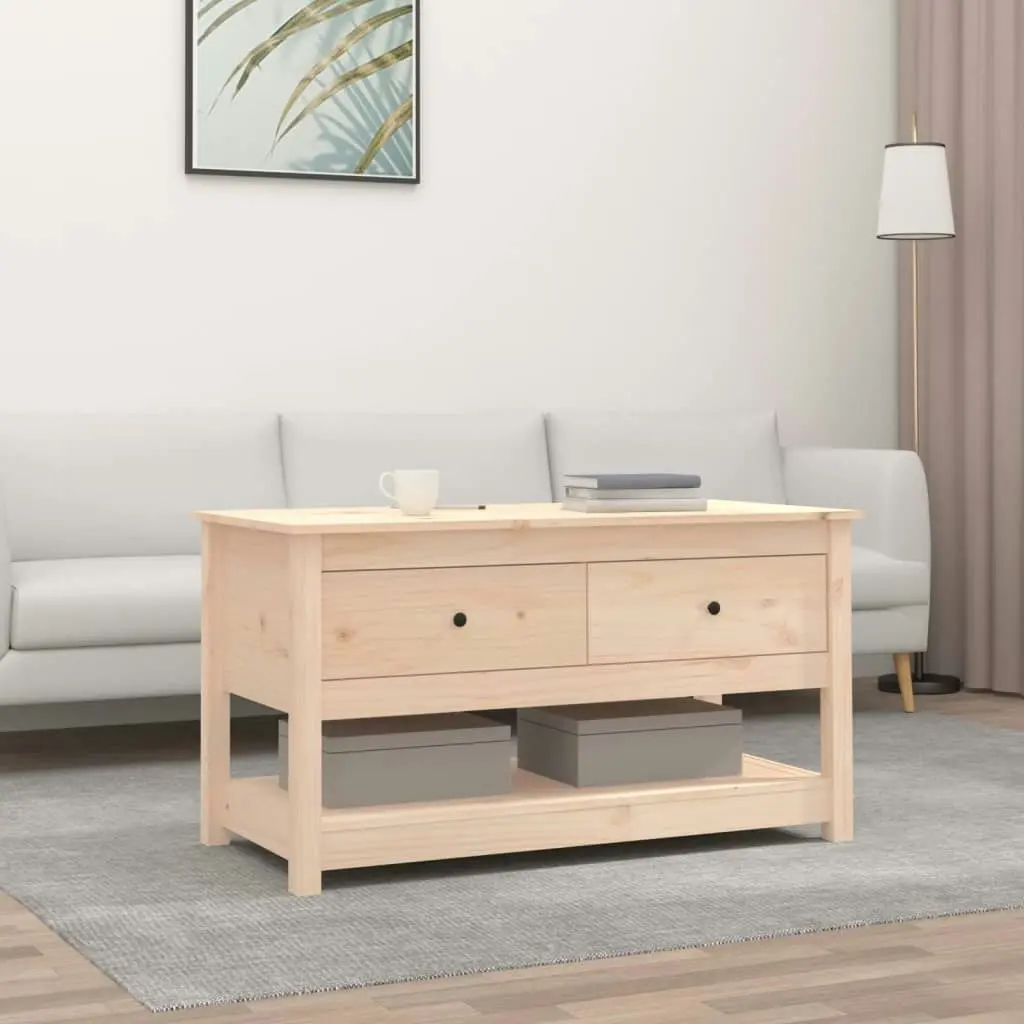 Coffee Table 102x49x55 cm Solid Wood Pine 820921