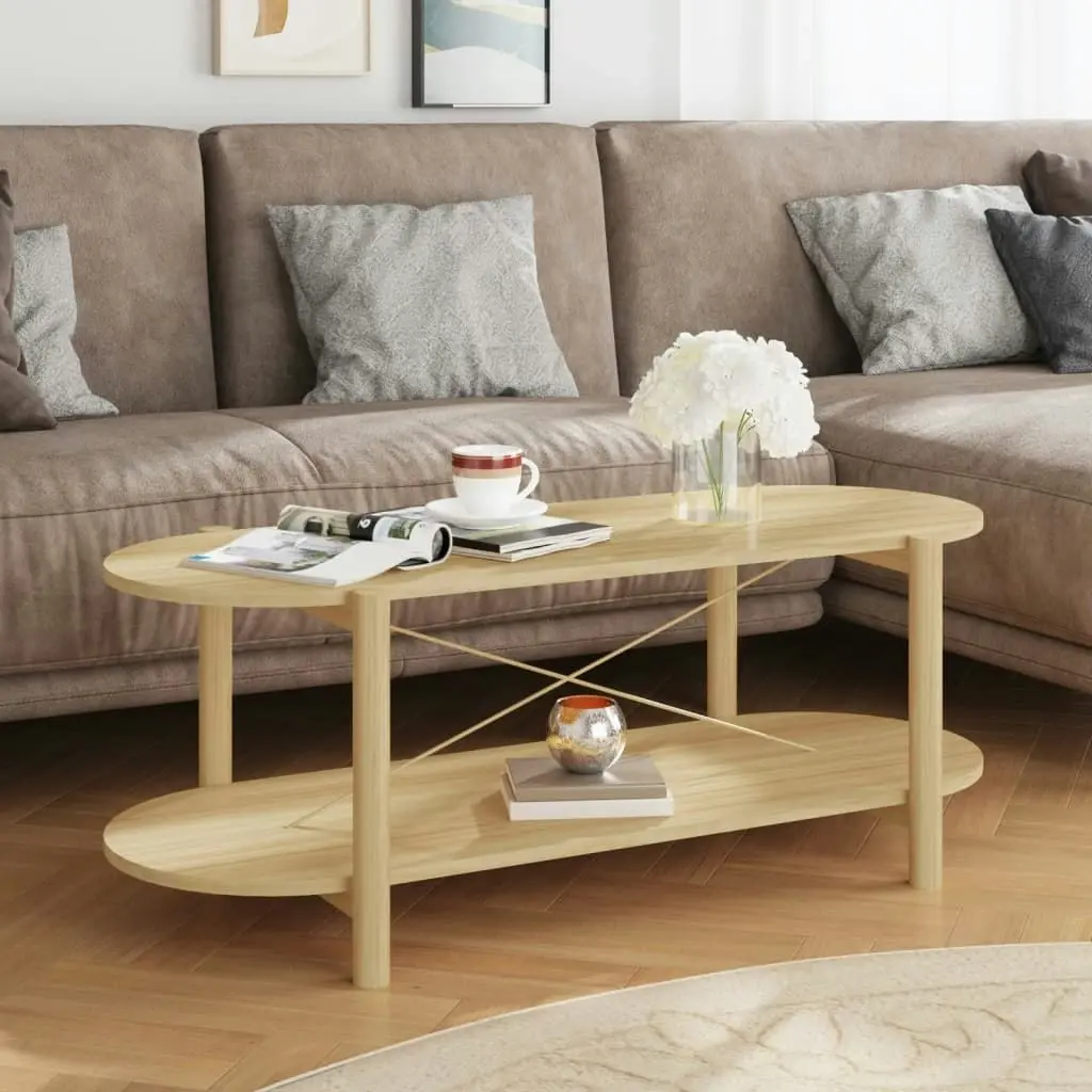 Coffee Table 110x48x40 cm Engineered Wood 345689