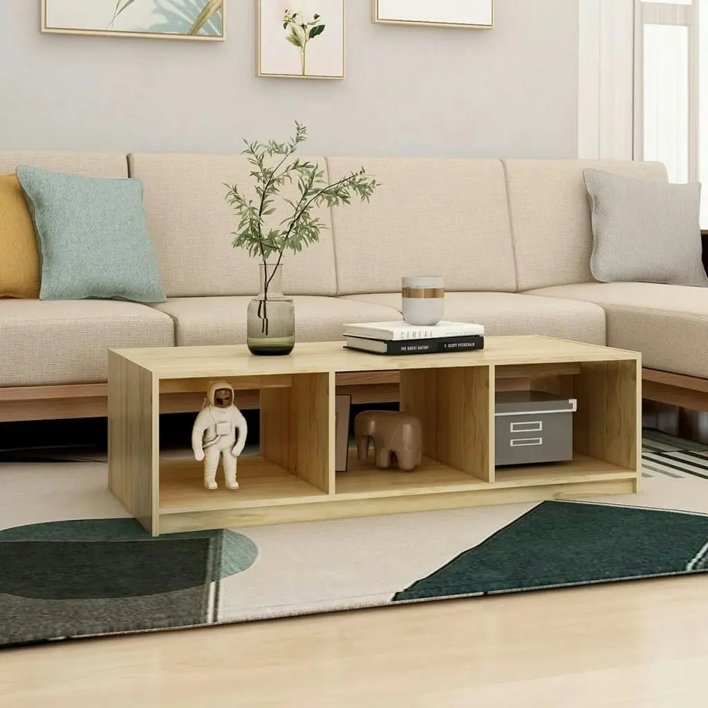 Coffee Table 110x50x34 cm Solid Pinewood 809912