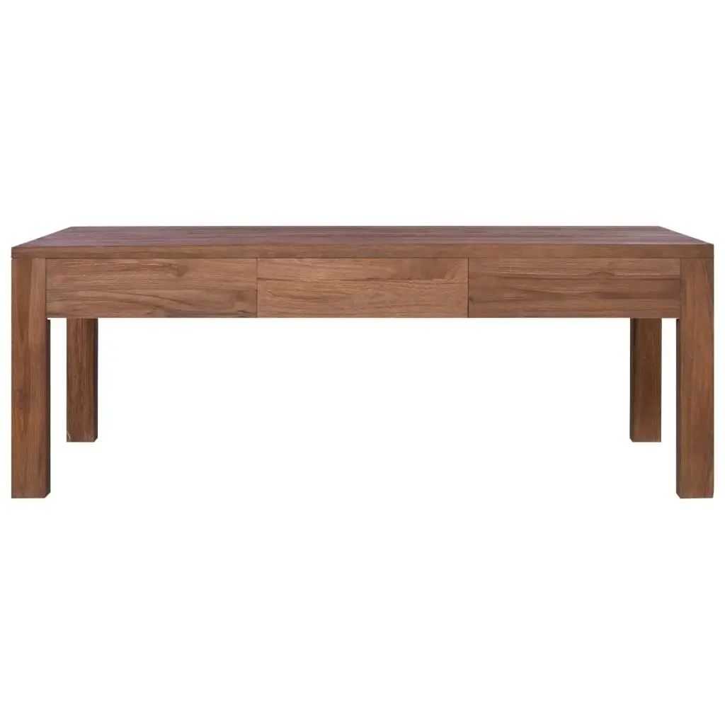 Coffee Table 110x60x40 cm Solid Teak Wood 289079