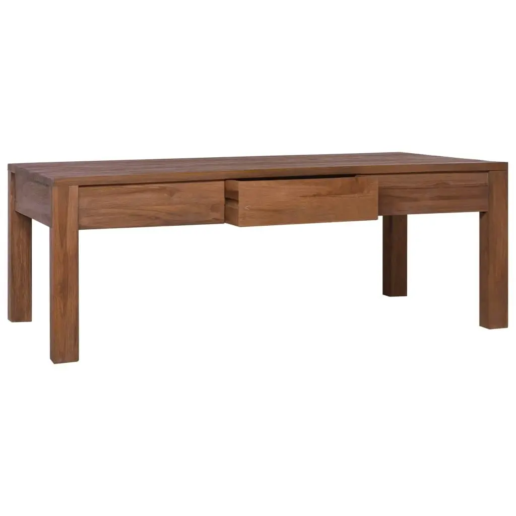 Coffee Table 110x60x40 cm Solid Teak Wood 289079