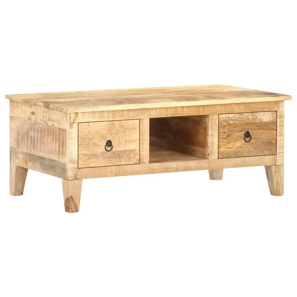 Coffee Table 100x55x40 cm Rough Mango Wood 320236