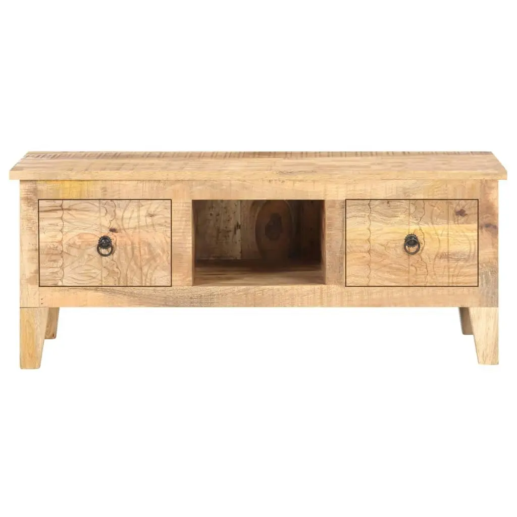 Coffee Table 100x55x40 cm Rough Mango Wood 320236