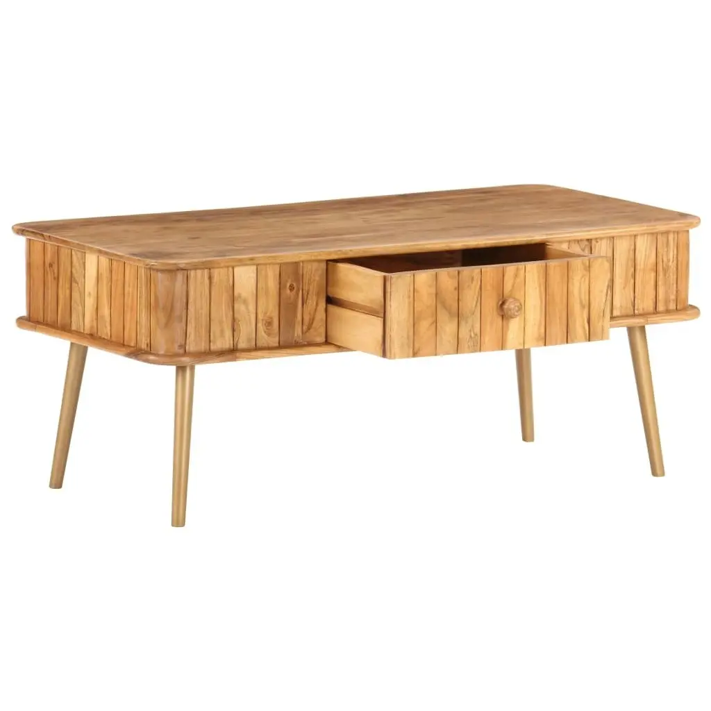 Coffee Table 100x50x40 cm Solid Acacia Wood 289650