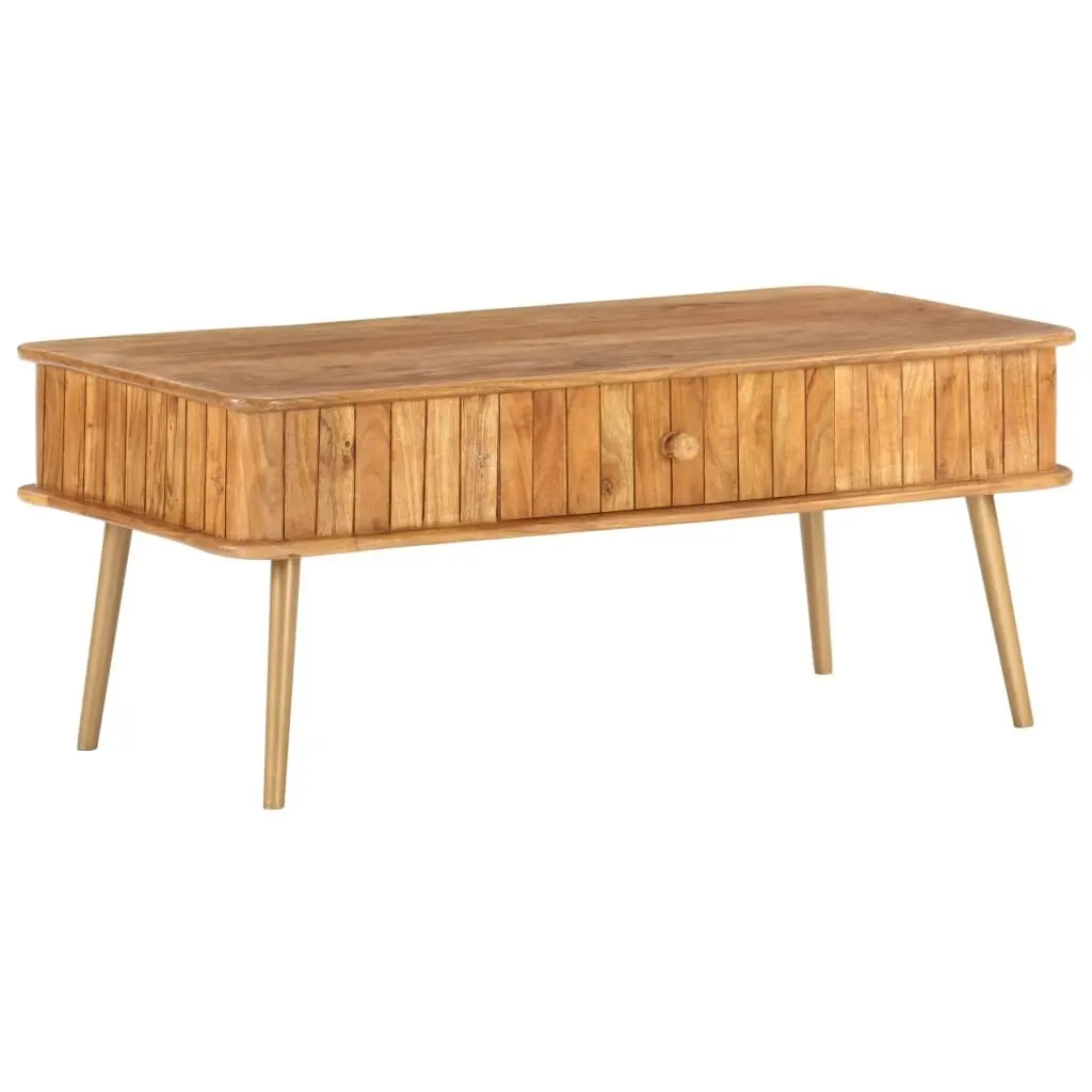 Coffee Table 100x50x40 cm Solid Acacia Wood 289650