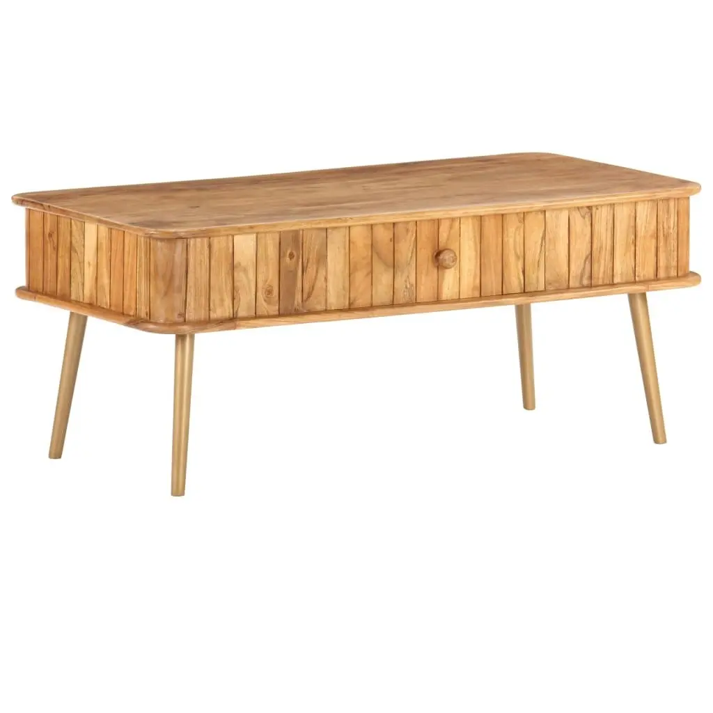 Coffee Table 100x50x40 cm Solid Acacia Wood 289650