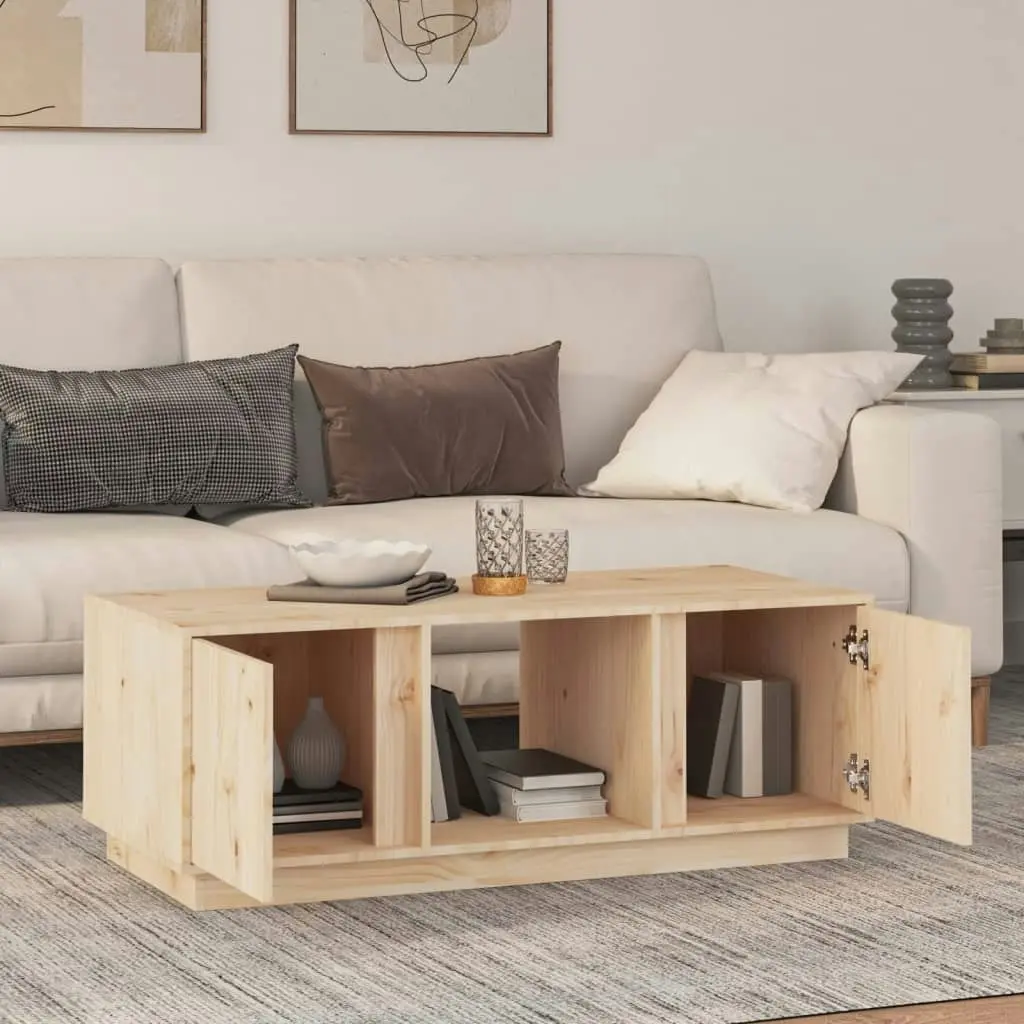 Coffee Table 110x50x40 cm Solid Wood Pine 814424